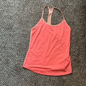 Small melon colored Under Armour workout tank.